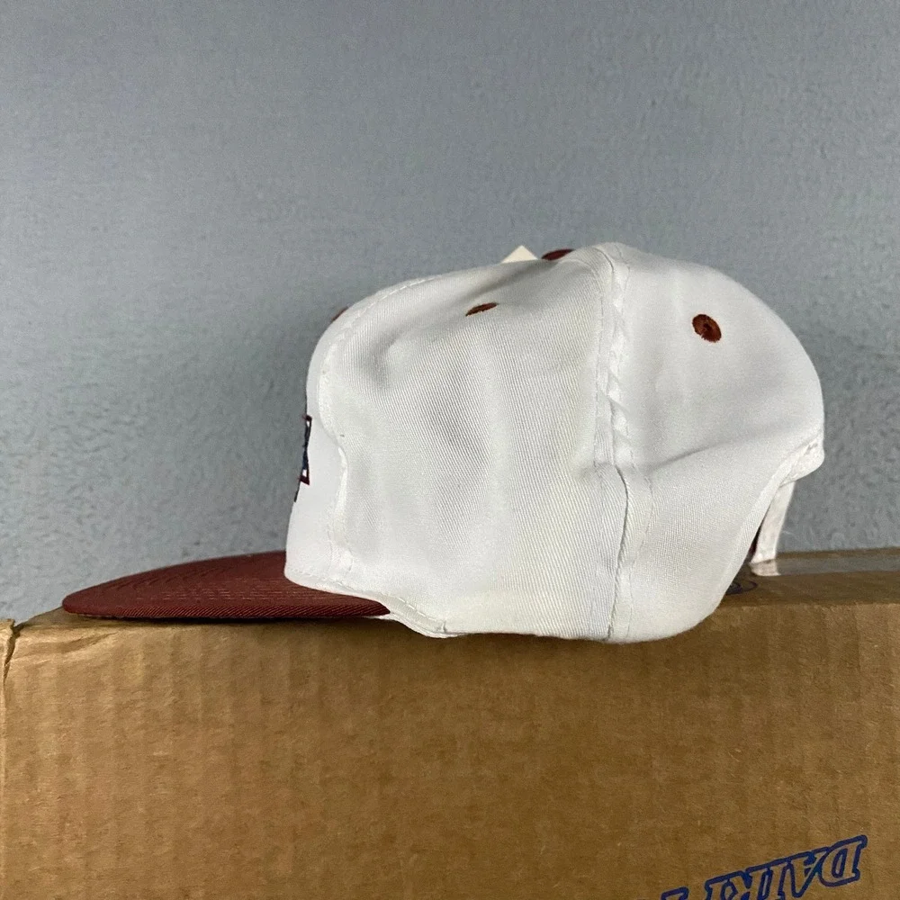 Vintage Logo 7 Super Bowl XXX Snapback Hat NFL White Maroon 1996 NWT Deadstock